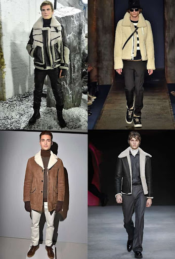 Image result for shearling trend men aw16