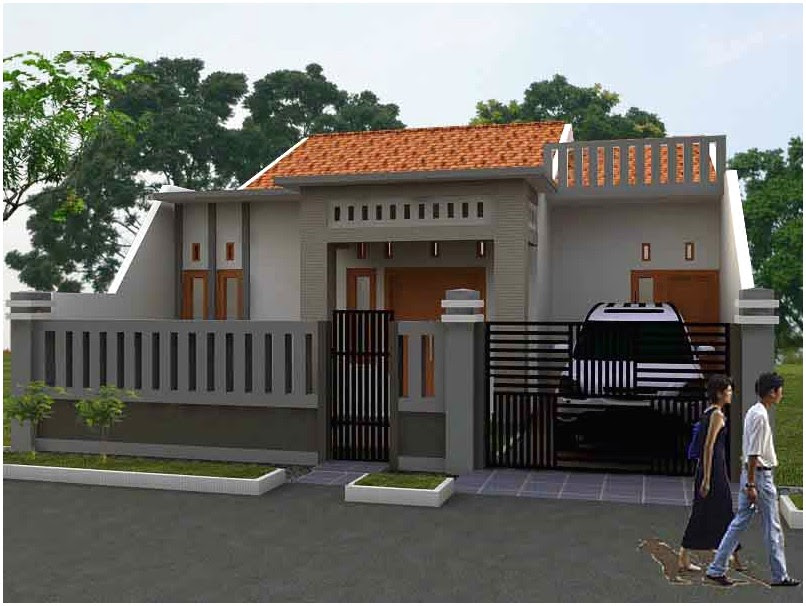 Desain Rumah Pagar Minimalis Unik Gambar Con