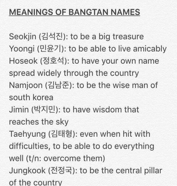 What Does Taehyung Mean - BTS