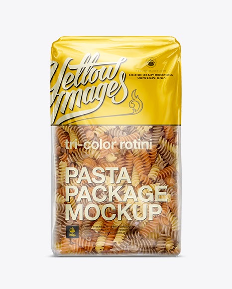 Download Tri-Color Rotini Package PSD Mockup - Tri-Color Rotini ...