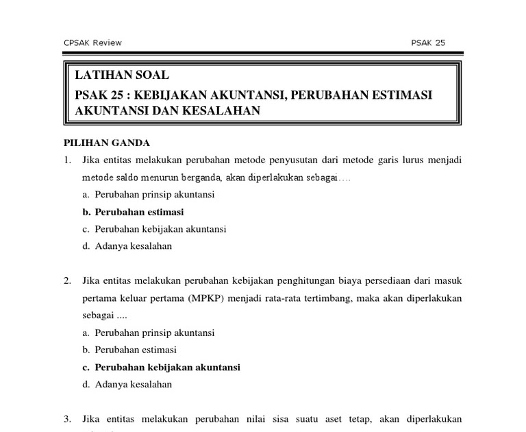 47++ Contoh soal perubahan akuntansi dan analisis kesalahan ideas in 2021 