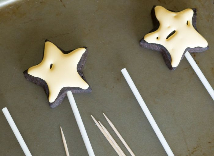 how to make Fairy Godmother Wand Cookies-on-a-Stick
