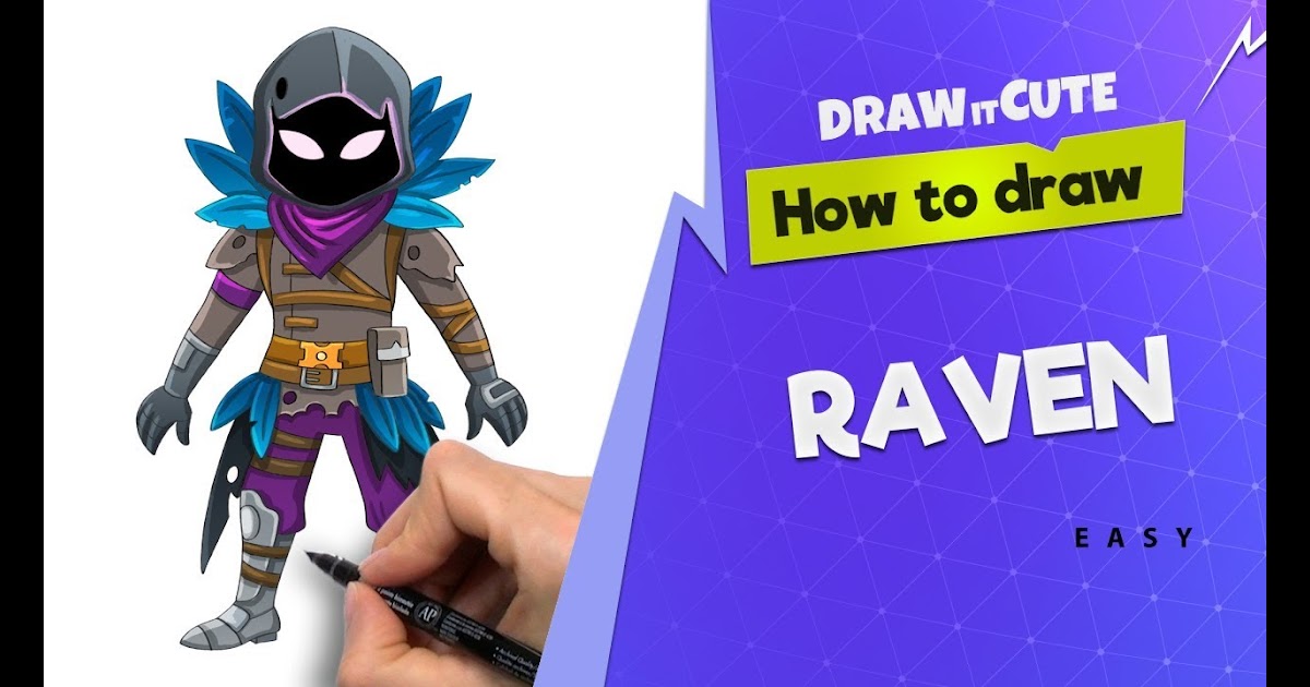 How To Draw Fortnite Raven