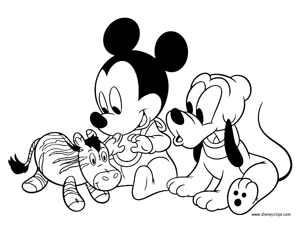 Coloring Pages Disney Baby - 205+ SVG File for Cricut