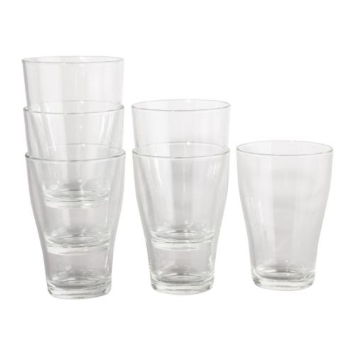IKEA 365+ Glas IKEA Kan staplas i varandra för att spara plats i skåpet när de inte används.
