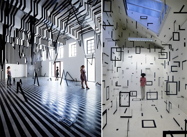 Geometric Rooms by Esther Stocker Geometric Rooms by Esther Stocker installation geometry