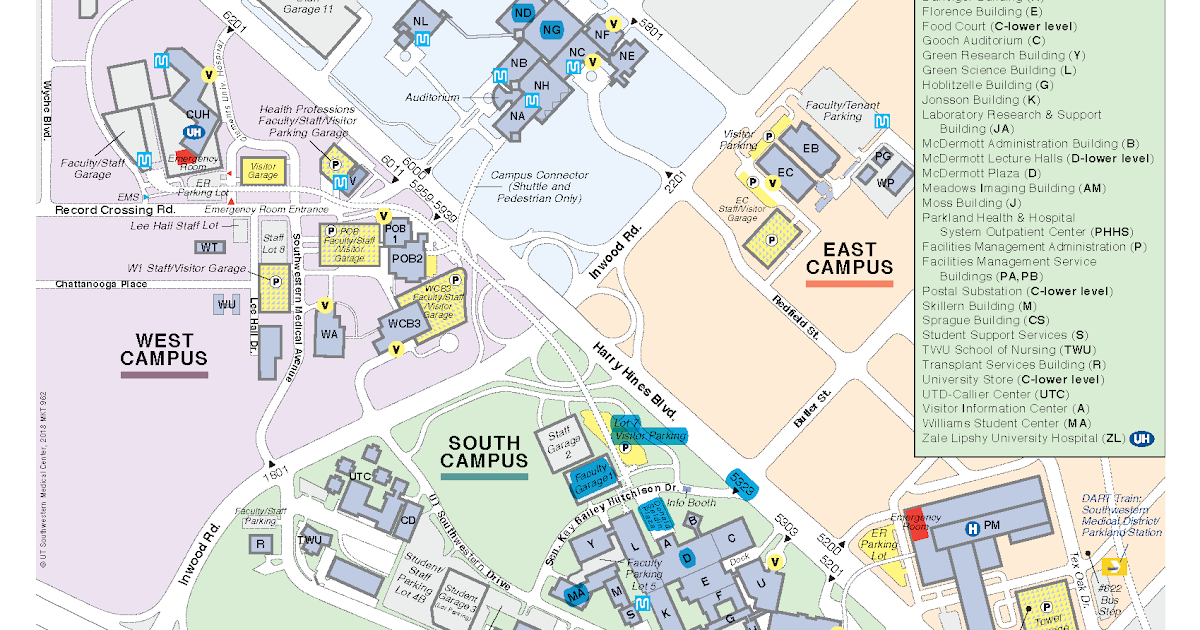 Ut Southwestern Campus Map Campus Map | Images and Photos finder