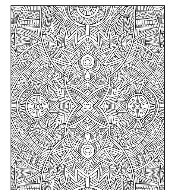 Stress Relief Abstract Coloring Pages For Adults - Tripafethna