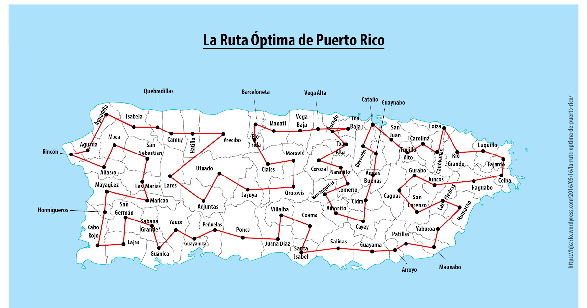 Puerto Rico Mapa Municipios