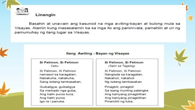 Ano Ang Mga Halimbawa Ng Bulong Sa Bisaya