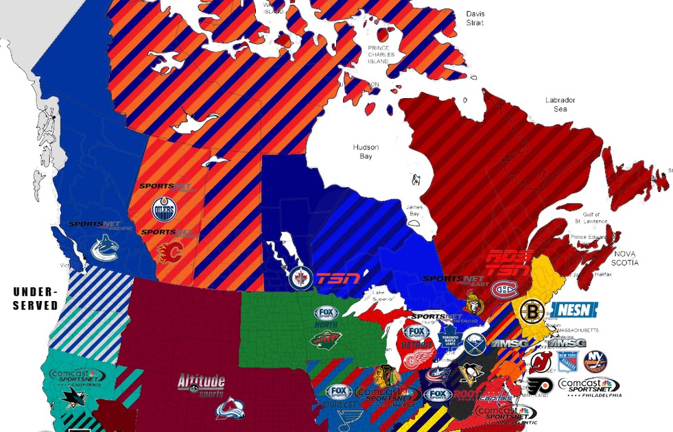 Nhl Blackout Map ~ CAMILAGRIPP