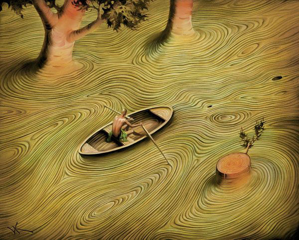 Arte de Vladimir Kush_Crianças do exôdo 04