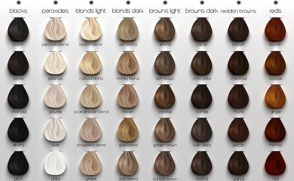 Hair Color Chart Ash