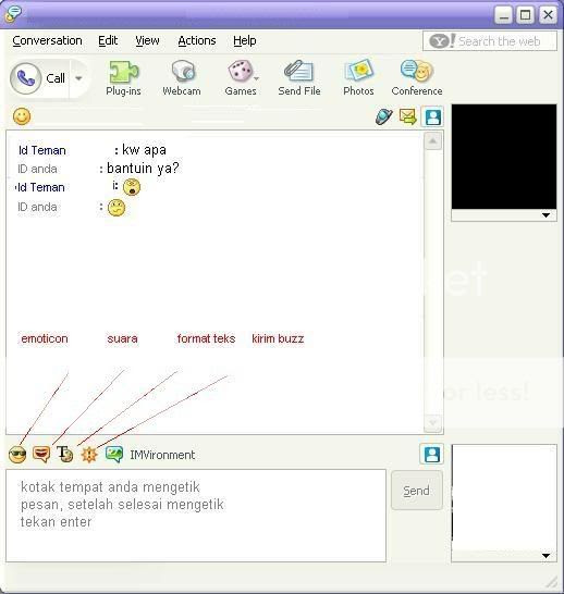 cara chatting yahoo messenger