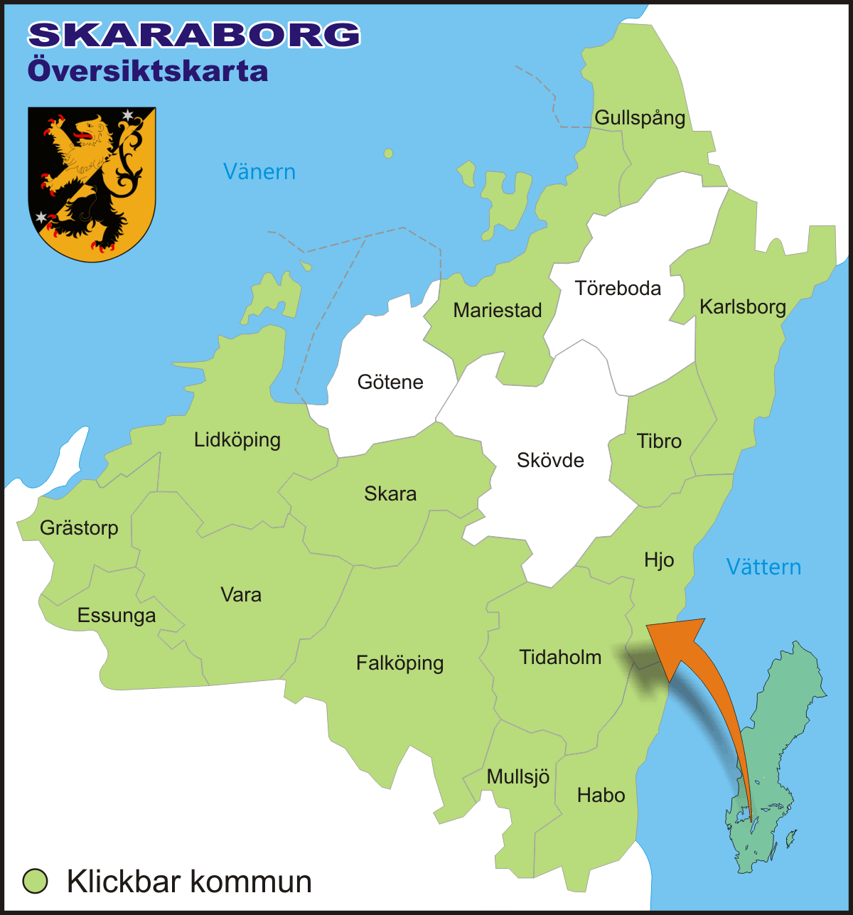 Karta Skaraborgs Län – Karta 2020