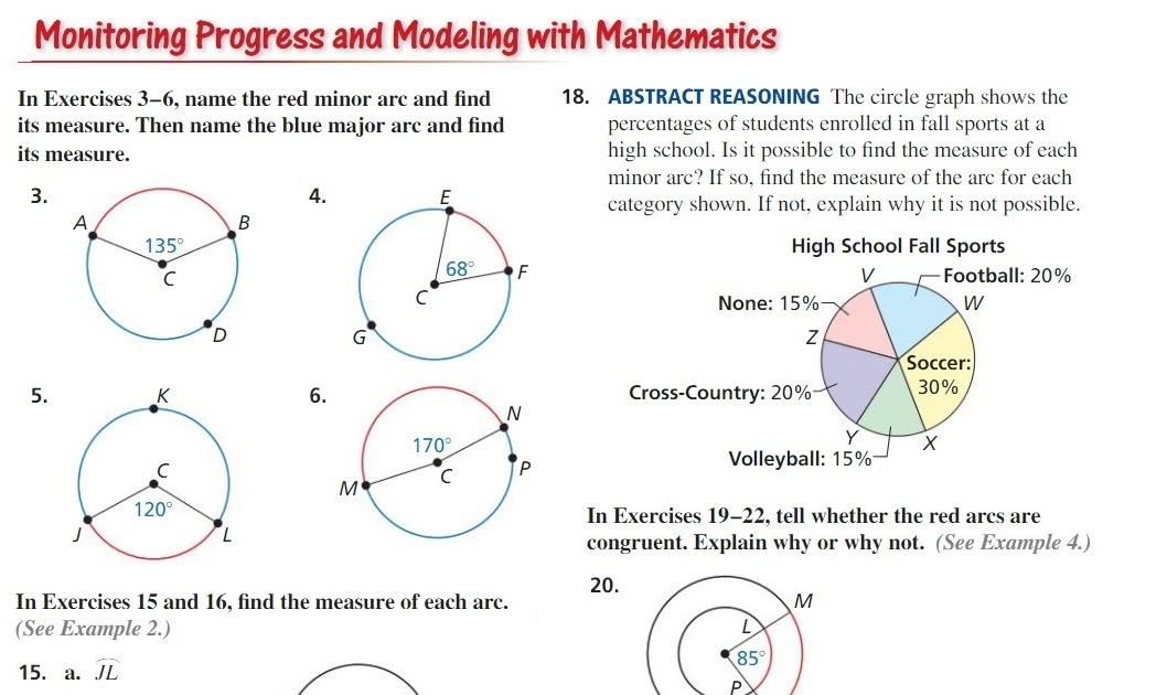 geometry unit 10 circles homework 5 inscribed angles