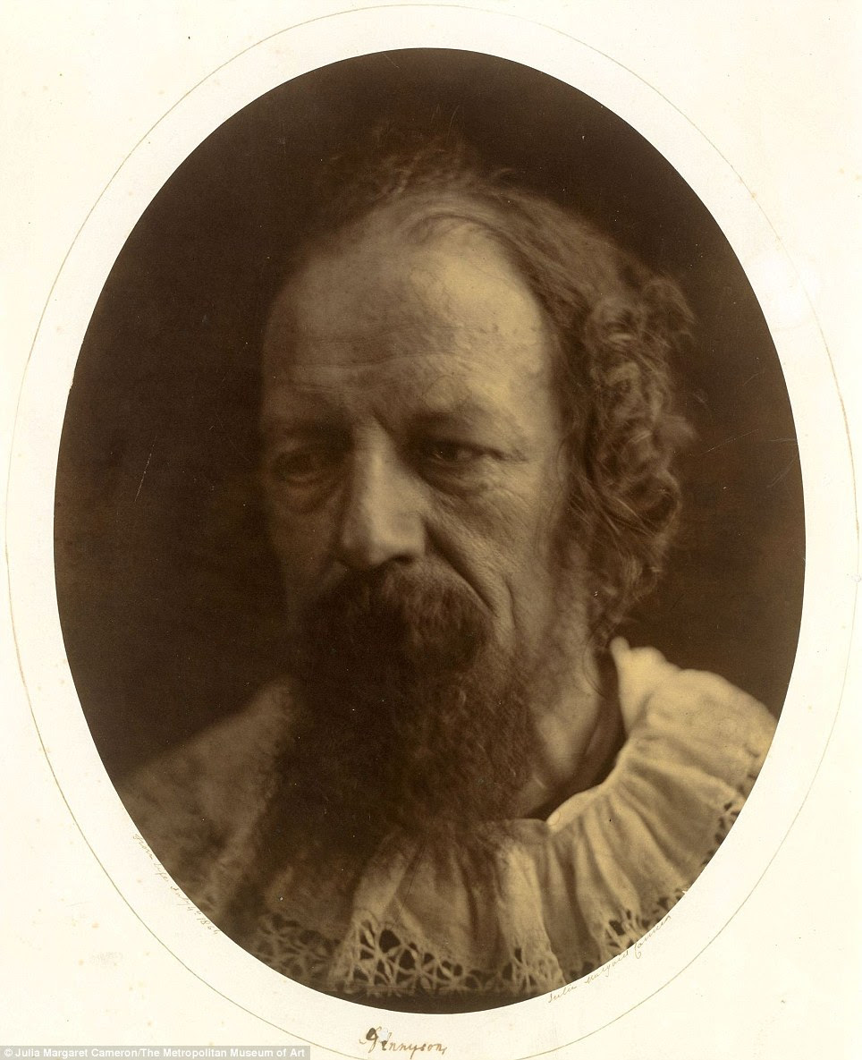 Alfred, Lord Tennyson: Julia Margaret Cameron lived next door to the poet laureate on the Isle of Wight. It took three years of pleading before Cameron convinced Tennyson (who jokingly referred to her models as 'victims') to sit for his portrait