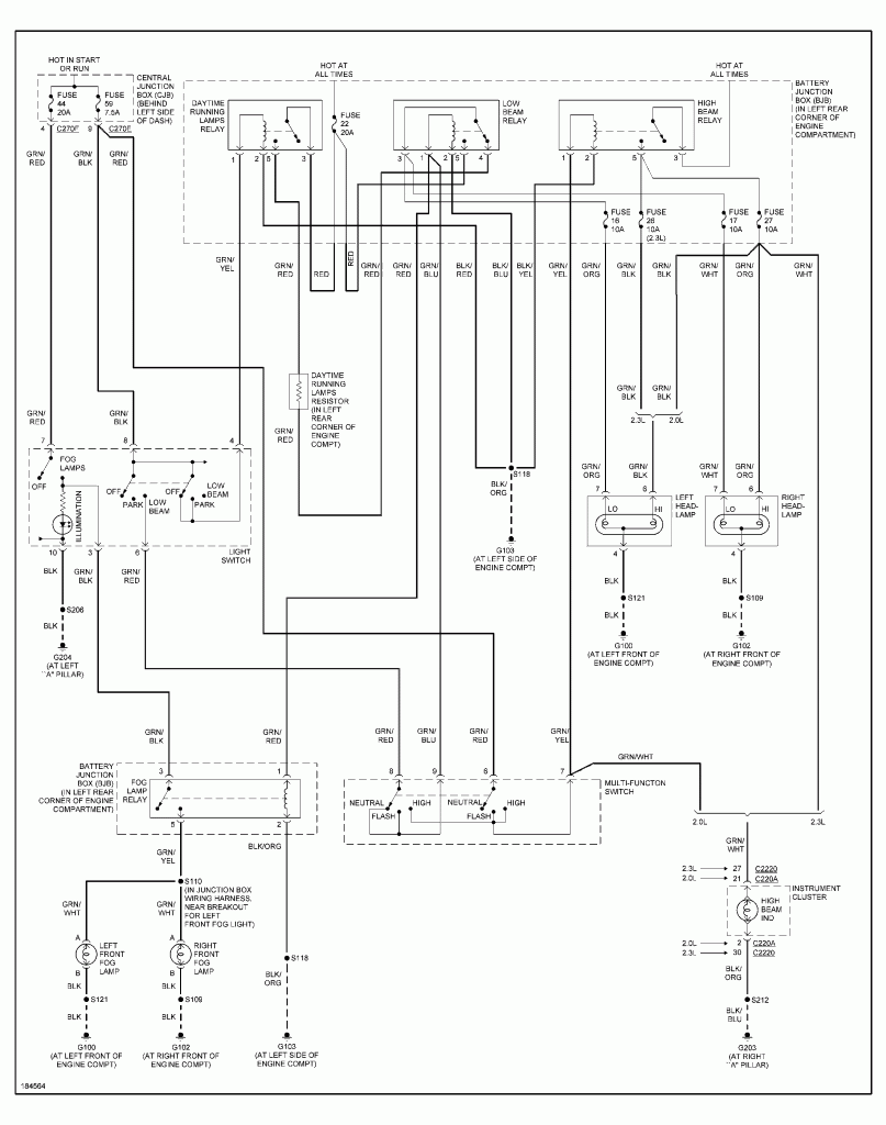 Ford Focus Mk1 Wiring Diagram