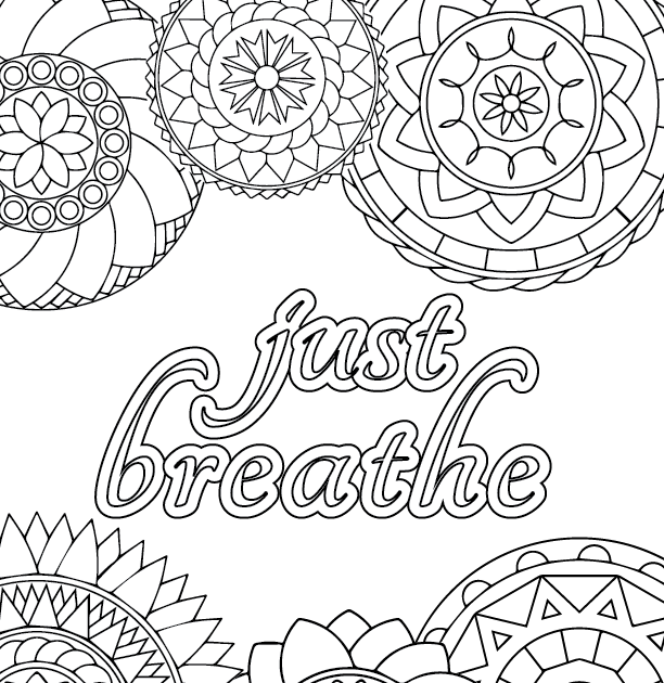 Free Printable Coloring Pages Of Kids Breathing To Calm Down : Calming ...