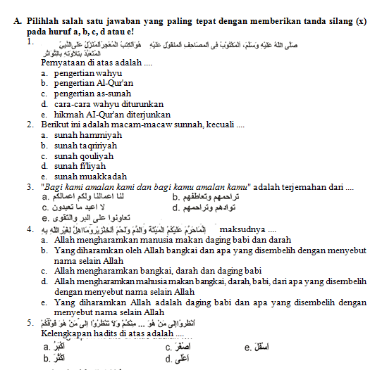 Contoh Soal Akm Agama Islam Ops Sekolah Kita