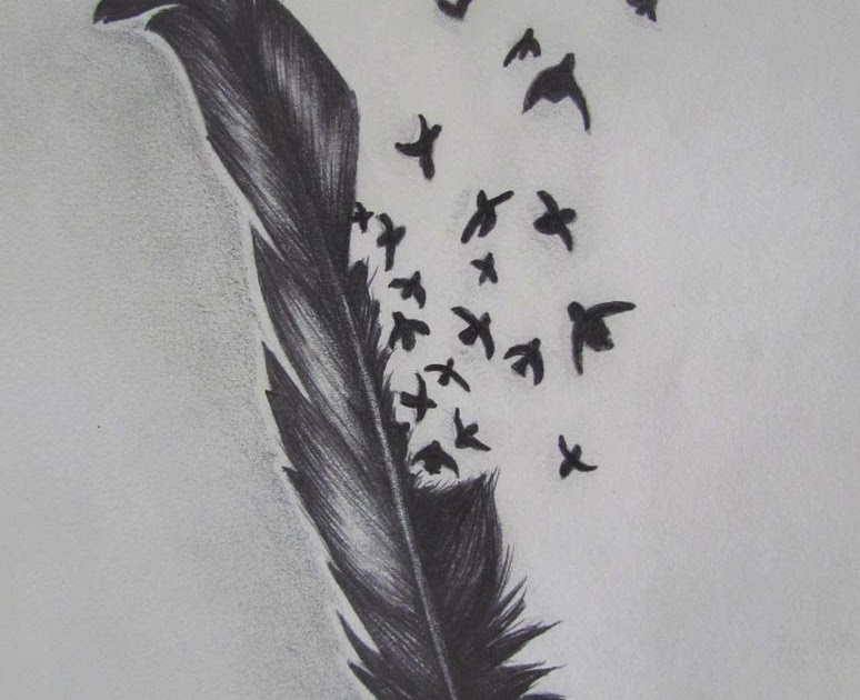 Best Tatto Design: Bird Crow Feather Tattoo Designs