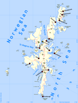 Shetlandsöarna Karta | Karta