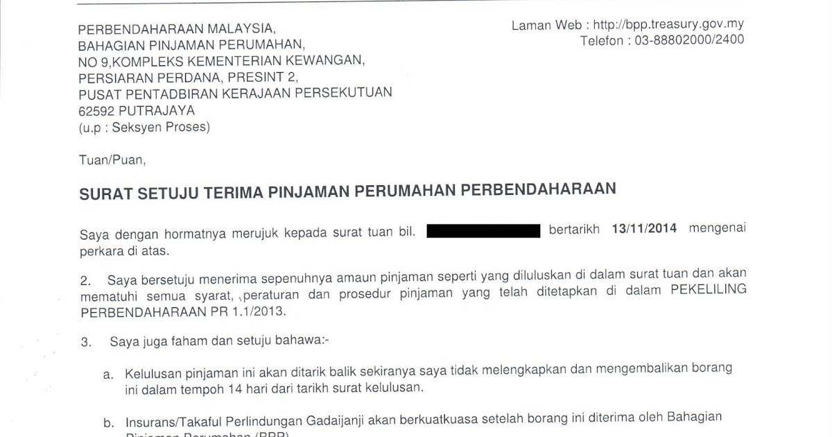 Surat Rasmi Batal Beli Rumah - Rasmi V