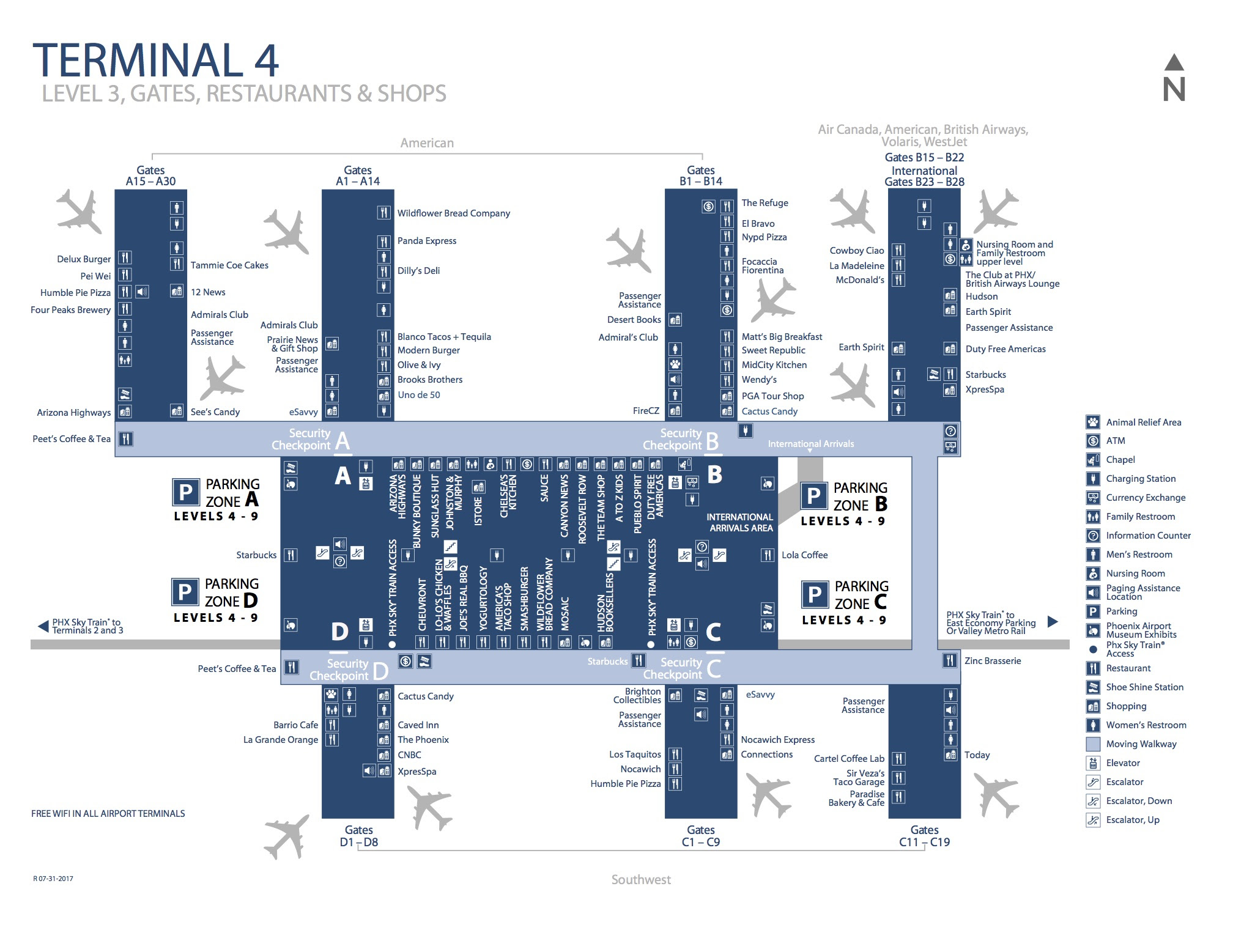 Sky Harbor Terminal 4 Gate Map Maps For You