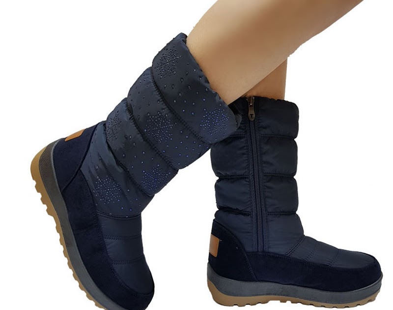 Buy UKNIKI winter shoes with zip short plish 2018 New Female for basic Solid mid calf boots ...