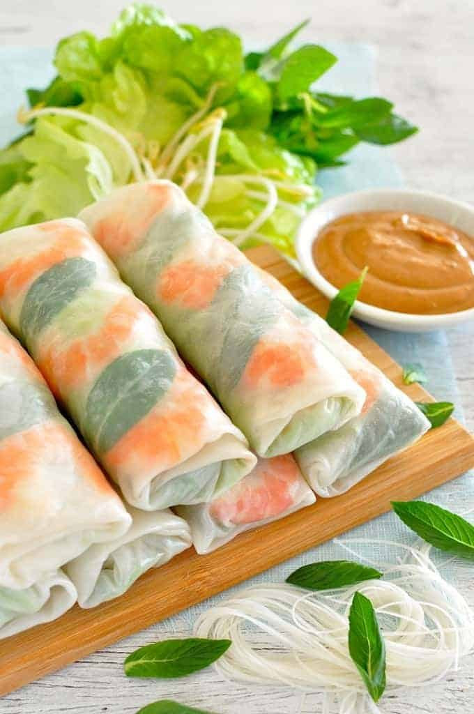 [Vietnamese Recipes] Rice Paper Spring Rolls - All Asian Recipes For You