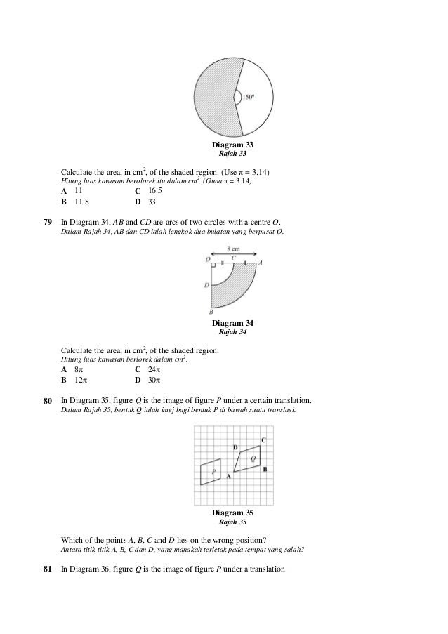 Soalan Matematik Perimeter Dan Luas - Selangor w