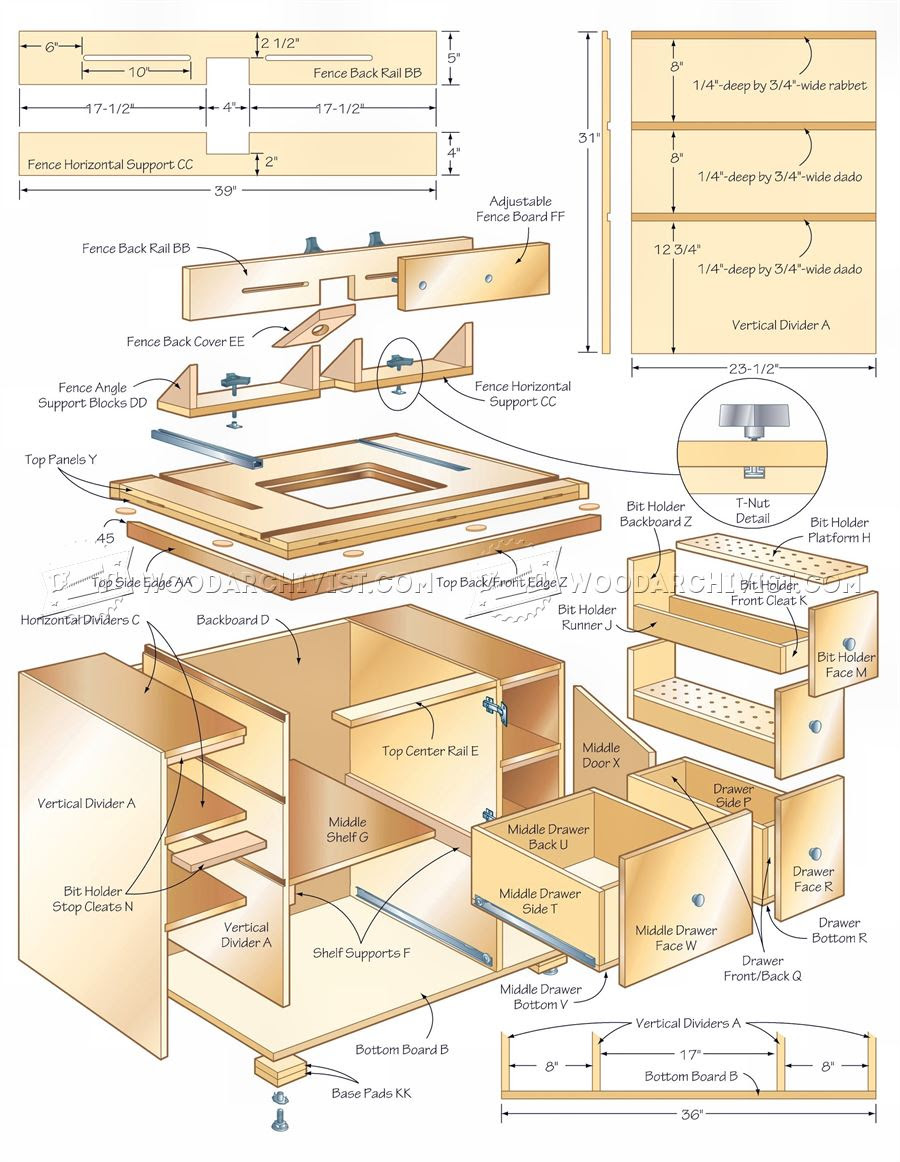 Storage Info Table Saw Base Cabinet Plans