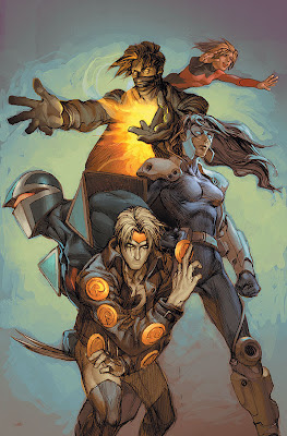 The Loners, formerly Excelsior and ex-teenage heroes, who first appeared in Runaways volume 2