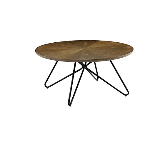 [Get 37+] Round Wood Coffee Table With Metal Legs