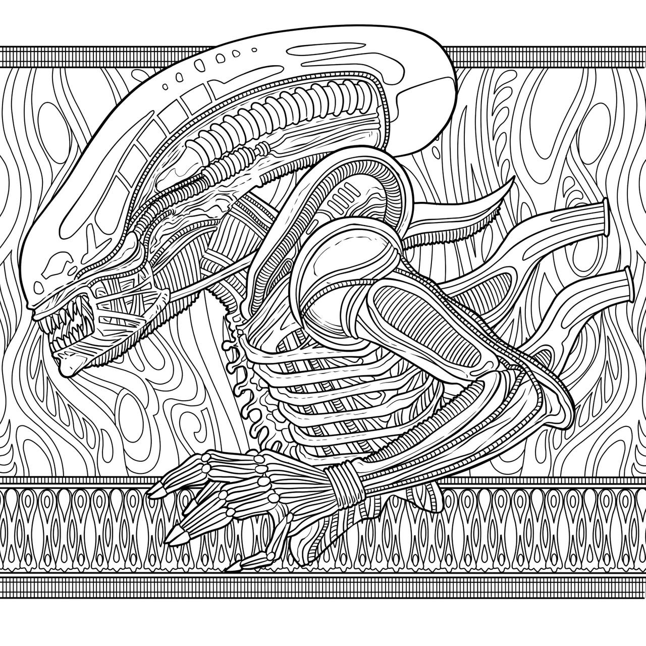 Download Printable Alien Coloring Pages Gif - Super