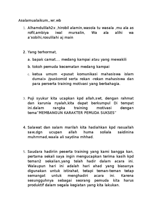 43+ Contoh Contoh Kata Sambutan Ketua Panitia Jalan Sehat terbaru