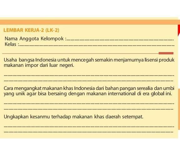 Jawaban Lk 1 Prakarya Halaman 104 Jawaban Soal