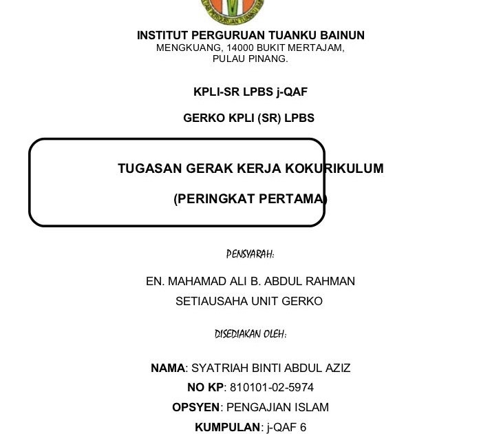 Surat Rasmi Rayuan Gantung Sekolah - Kuora x