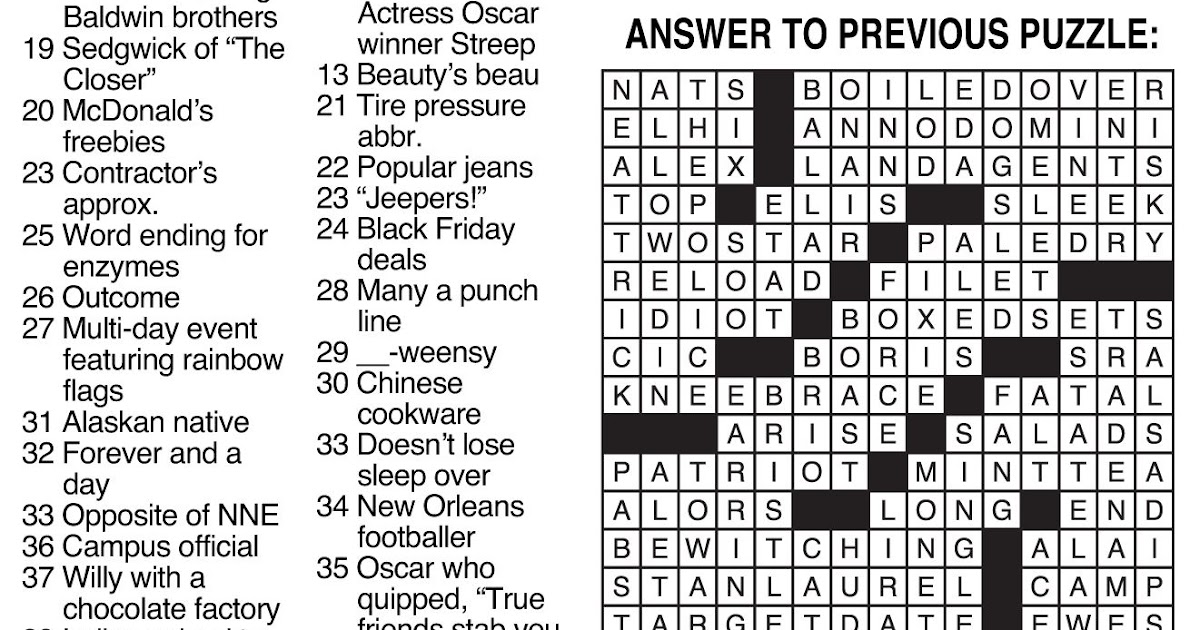 Not off key crossword clue