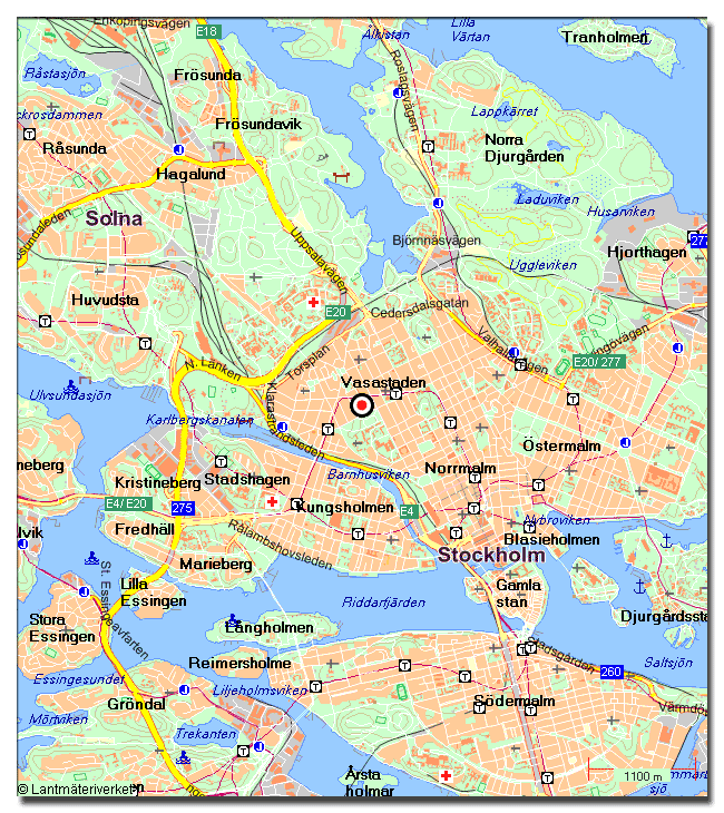 Annorlunda möbler: Karta stockholm