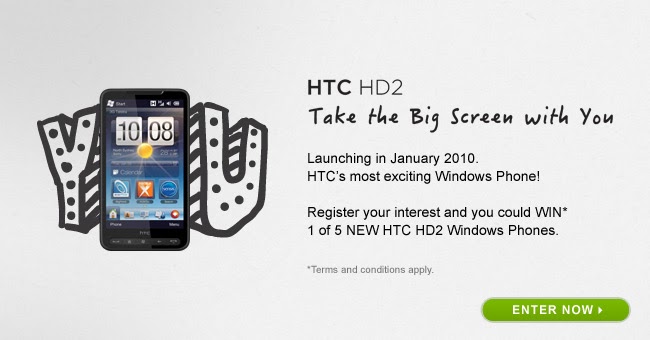 Win 1 of 5 HTC HD2 from Microsoft Australia