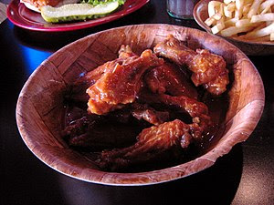 Picture of hot chicken (buffalo) wings from Du...