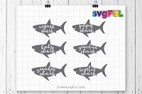 Download Free Svg Shark Family Mama Shark Papa Shark Baby Shark Grandma Shark Svg Free Graduation Svg File SVG, PNG, EPS, DXF File