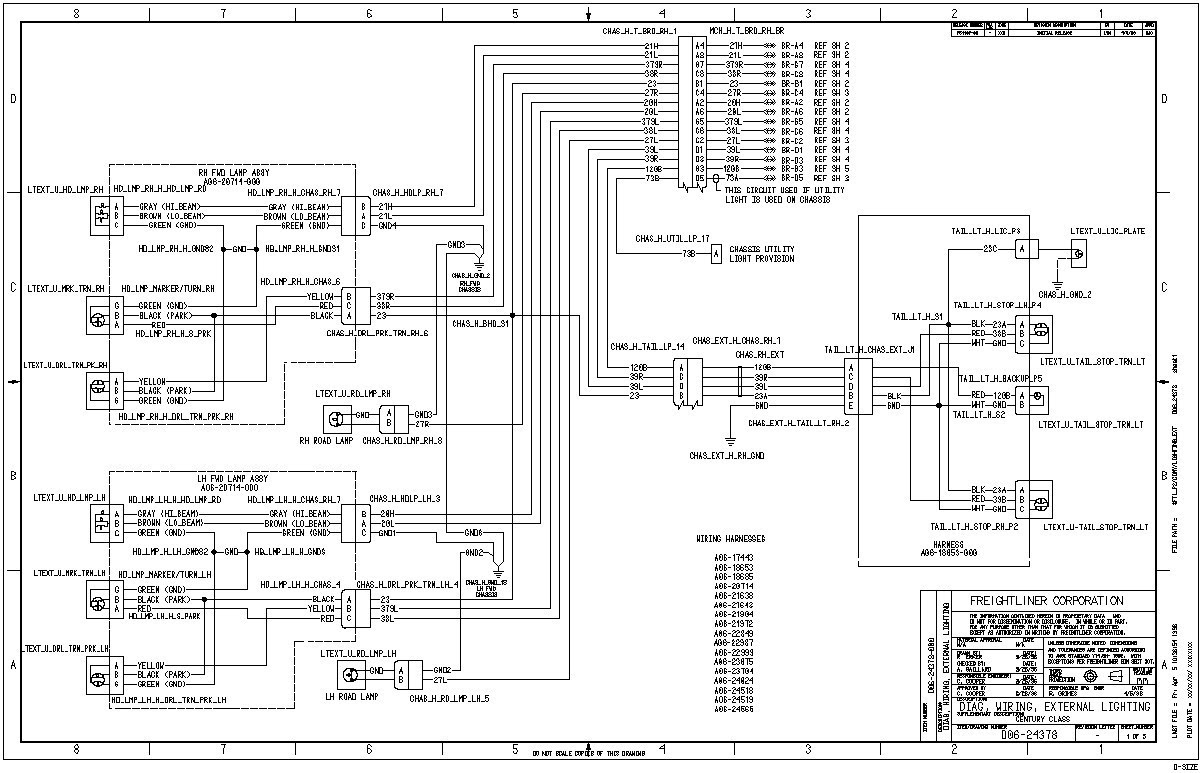 Wiring Diagram PDF: 2002 Freightliner Headlight Wiring Diagram