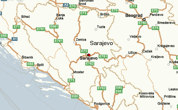 Maps Street Map Sarajevo