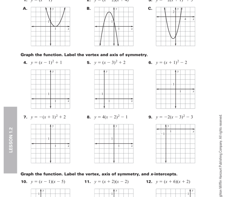 graphing-parabolas-worksheet-algebra-1