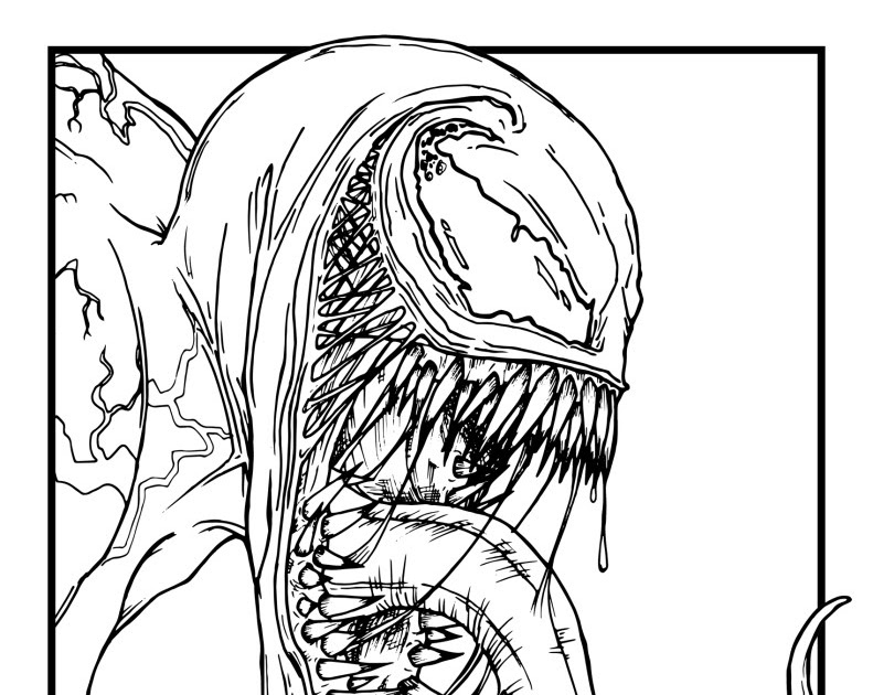 Venom Coloring Page Pdf : Coloring Pages Of Venom - Coloring Home