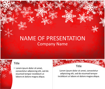 Modèles PowerPoint: Modèle PowerPoint de Noel