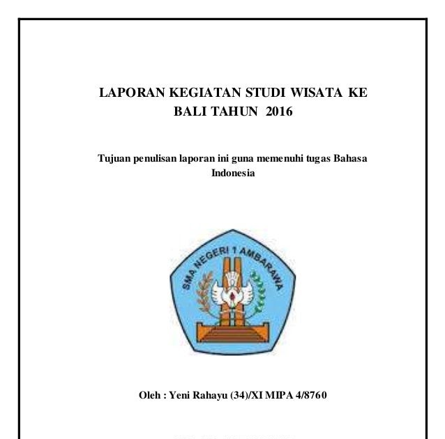 Proposal Karya Wisata Ke Bali Rumah Siswa