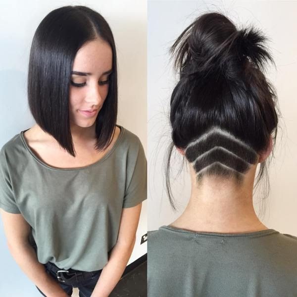 Nape Undercut Long Bob